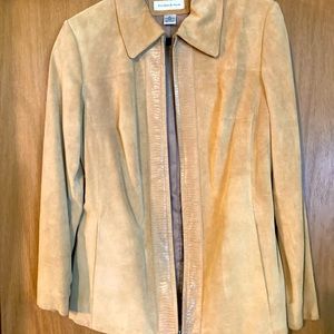 Womens suede leather jacket